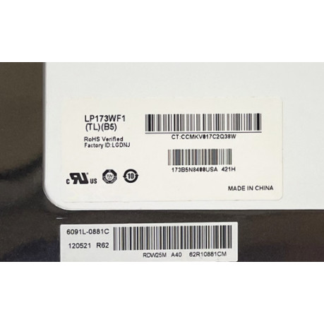 LP173WF1-TLB5 LP173WF1-TLB6 TLB3 HSD173PUW1 B173HW01 V.0 V.1 N173HGE-L11 L21 17.3'' Laptop LCD