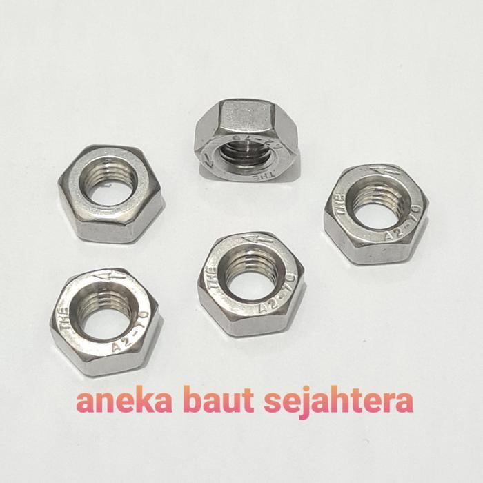 "New" Mur Hex M12 P1.75 Drat Kiri Stainless Steel