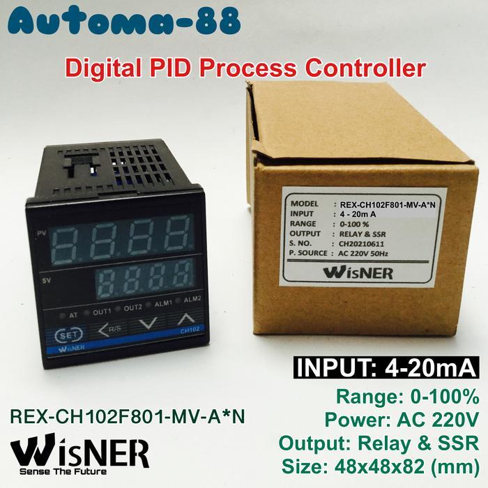 Ac 220V Digital Controller Range 0-100% Input 4-20Ma Out Relay Ssr Restock