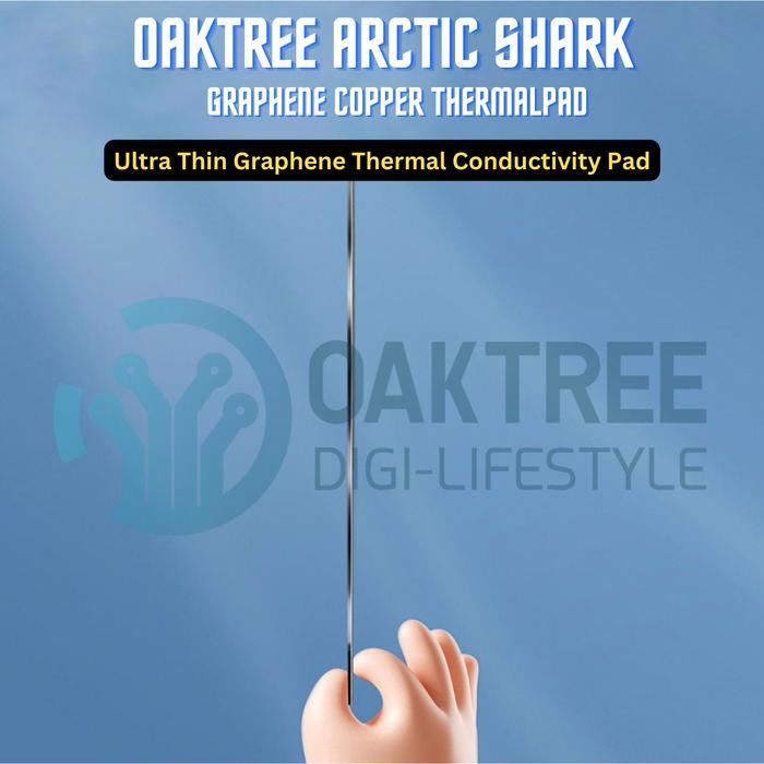 Oaktree Arctic Shark Heatsink Graphene Copper Pad Pendingin Hp