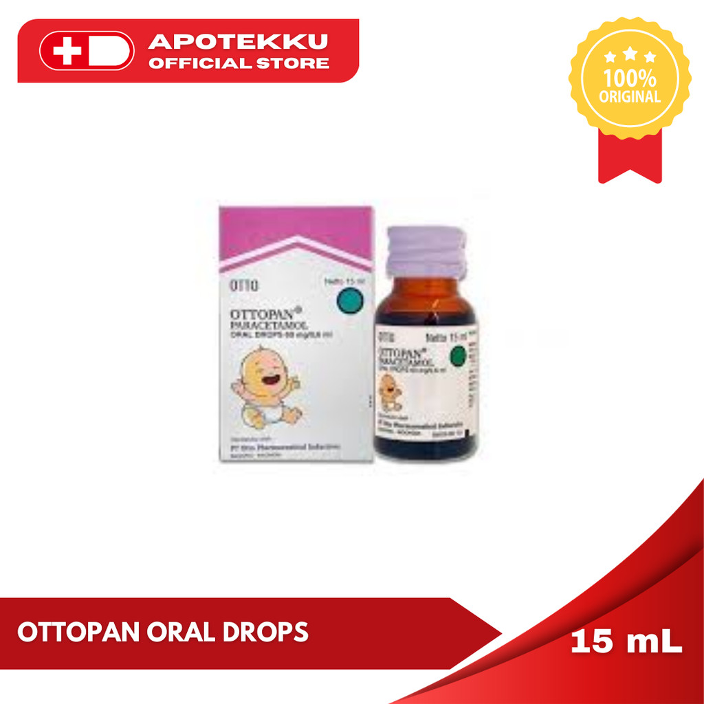 Ottopan Drops 15ml - Obat Demam Bayi Paracetamol
