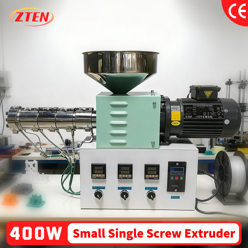 Best Seller Zten Desktop Plastic SJ35 Single Screw Extruder Injection Molding Machine Polymer PET AB