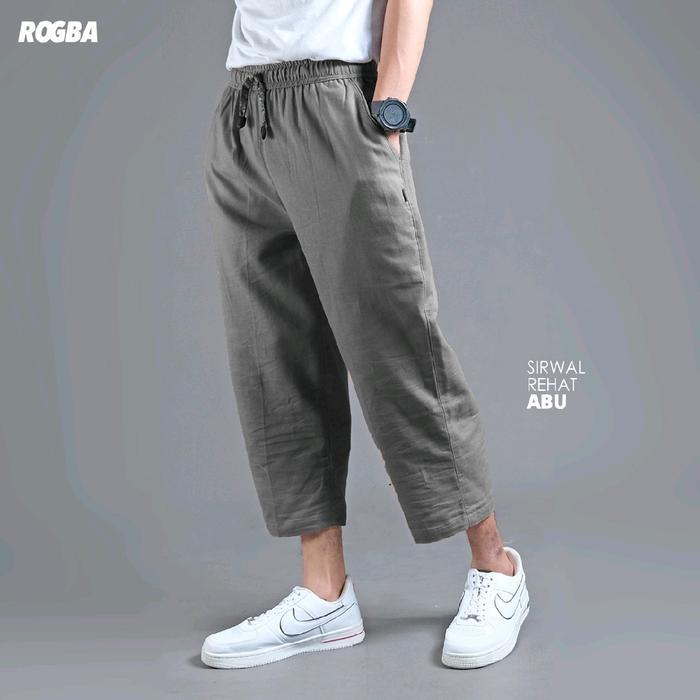 m3 Celana Sirwal pria Muslim Dewasa - celana Santai Pria - sirwal REHAT by ROSAL - Celana cingkrang