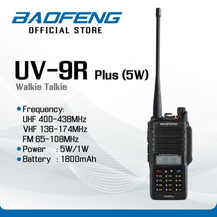 BAOFENG UV-9R Plus (5W) Walkie Talkie HT - Baofeng Indonesia