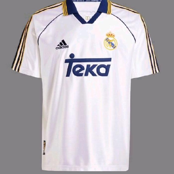 Terbaik Best Quality 100% Original Jersey Bola Retro Real Madrid Home Reissue Original