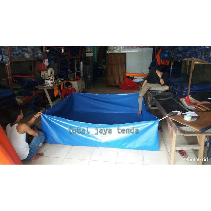 Terlaris Kolam Terpal Kotak Ukuran P.3 Xl.1.2 X T. 0.6 Orchid