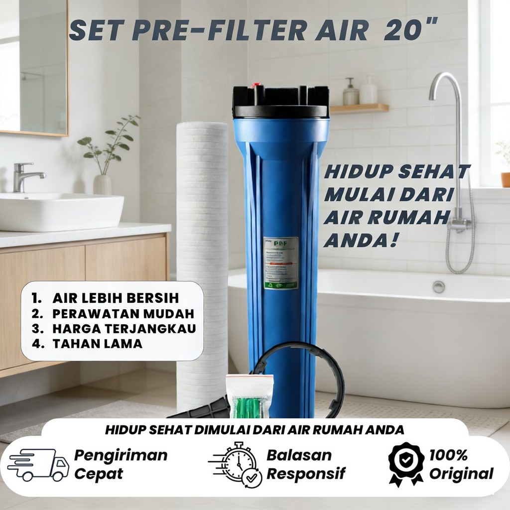 HOUSING FILTER AIR  20" + Filter PPF 5 Micron