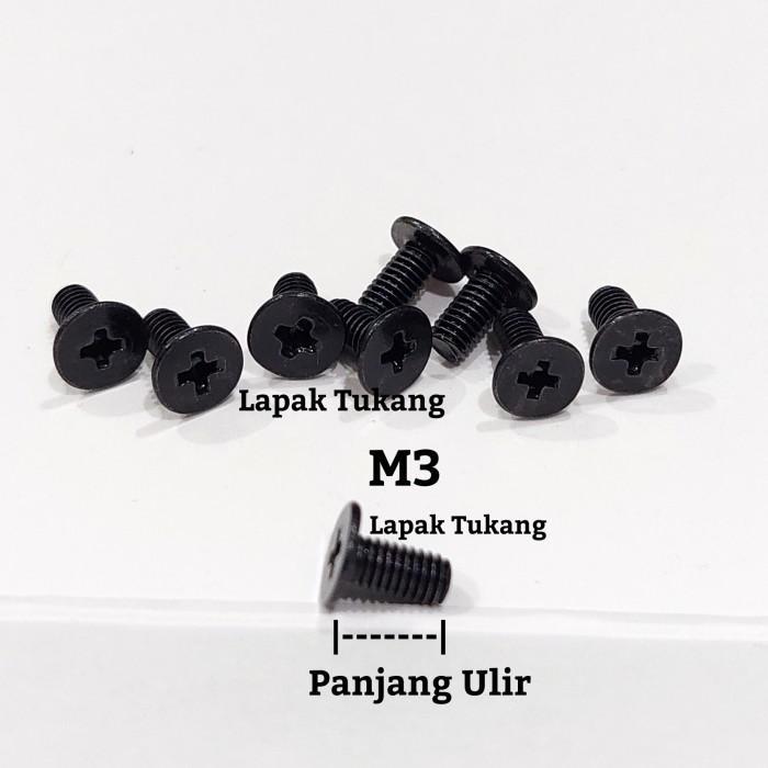 50Pcs Baut Komputer Laptop M3X3 M3X4 M3X5 M3X6 M3X8 M3X9 Baut Cm M3 Best Seller