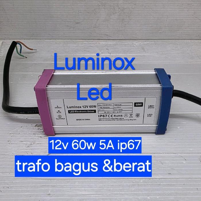 trafo power supply led outdoor 12volt 12v 5a 5ampere 60watt 60w ip67 - driver 12volt 60w 5A ip67