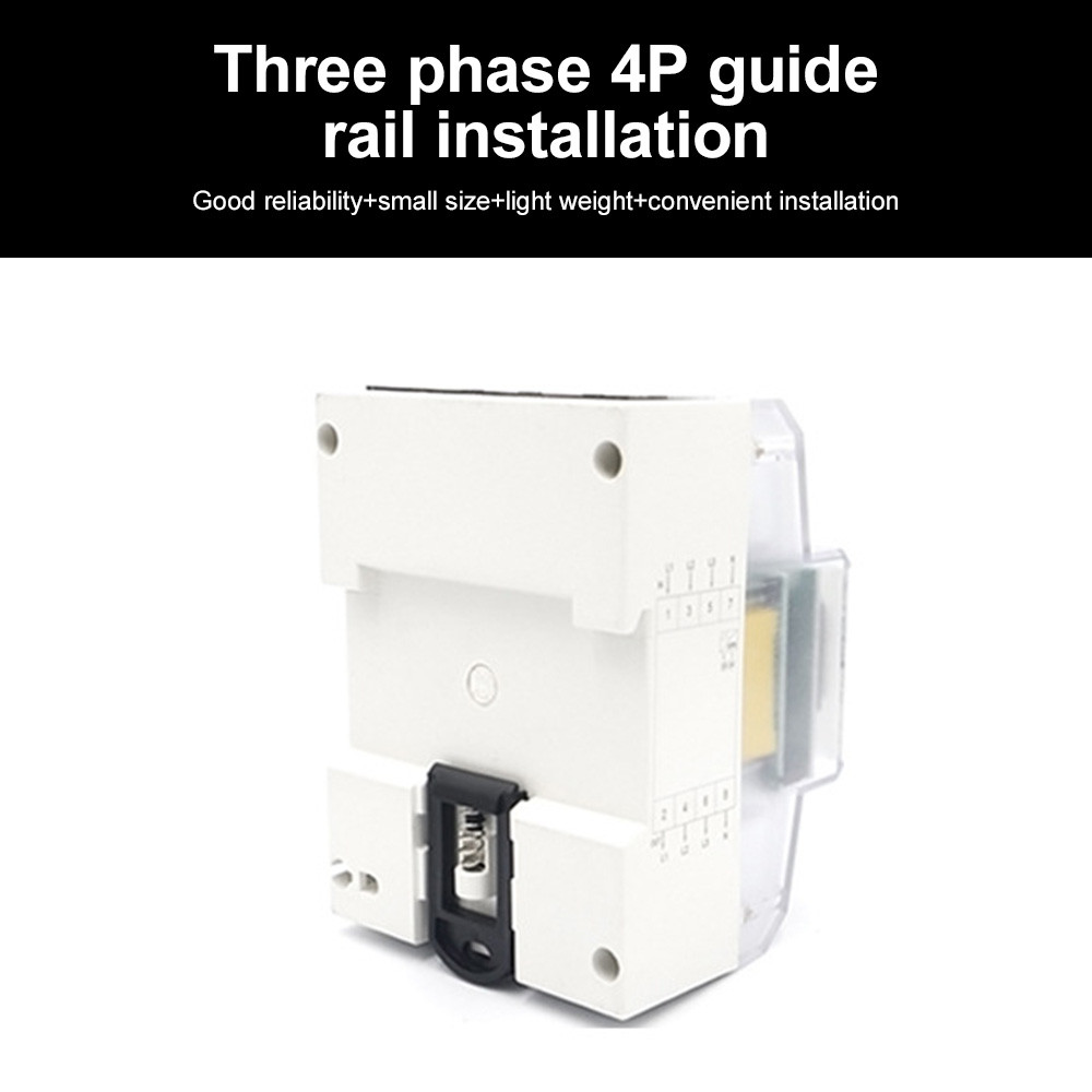 3 PHASE DIN RAIL ENERGY METER 220/380V 5-80A ENERGY CONSUMPTION 400IMP/KWH 50/60HZ DIGITAL ELECTRIC
