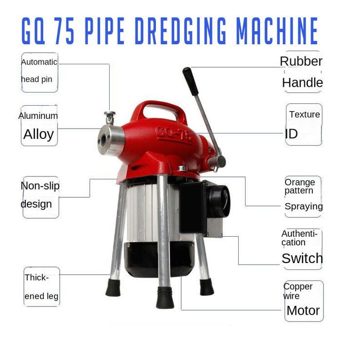 Electric Drain Cleaner Machine Mesin Pembersih Pipa Air Mampet