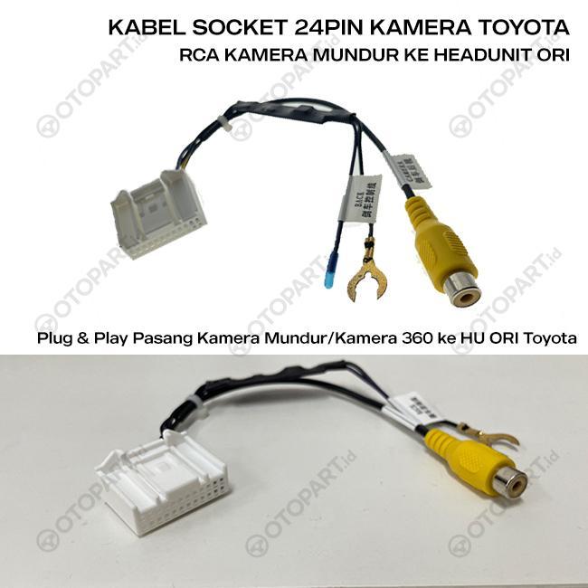 Ready Soket Kamera Mundur RCA HU ORI TOYOTA Avanza/Calya/Innova/Fortuner