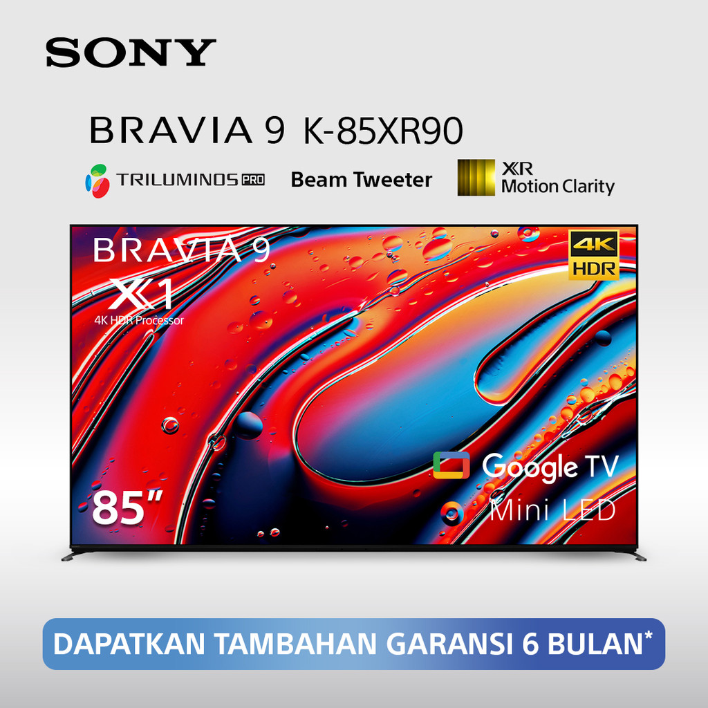 Sony | BRAVIA 9 85 Inch TV | Mini OLED | 4K Ultra HD | HDR | Smart TV (Google TV) | 2024 Model | K-8