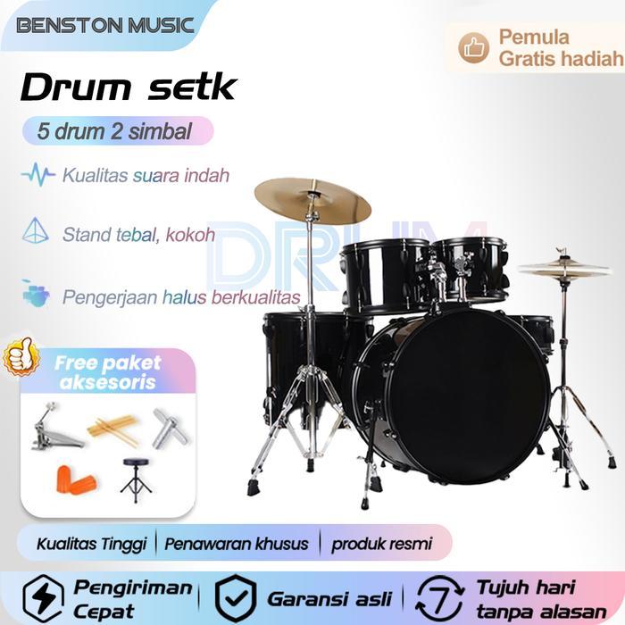Benston Music- Drum set dewasa, drum set profesional, drum jazz profesional, drum pertunjukan profes
