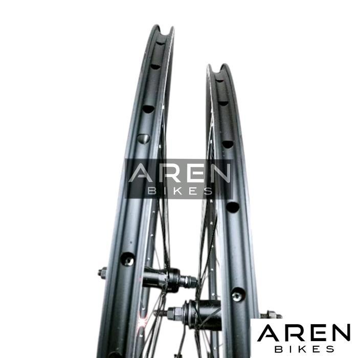 WHEELSET SEPEDA 700C LESPO 3CM TORPEDO RODA JADI FIXIE BALAP ROAD BIKE HYBRID VELG RIMS RIM 700 C