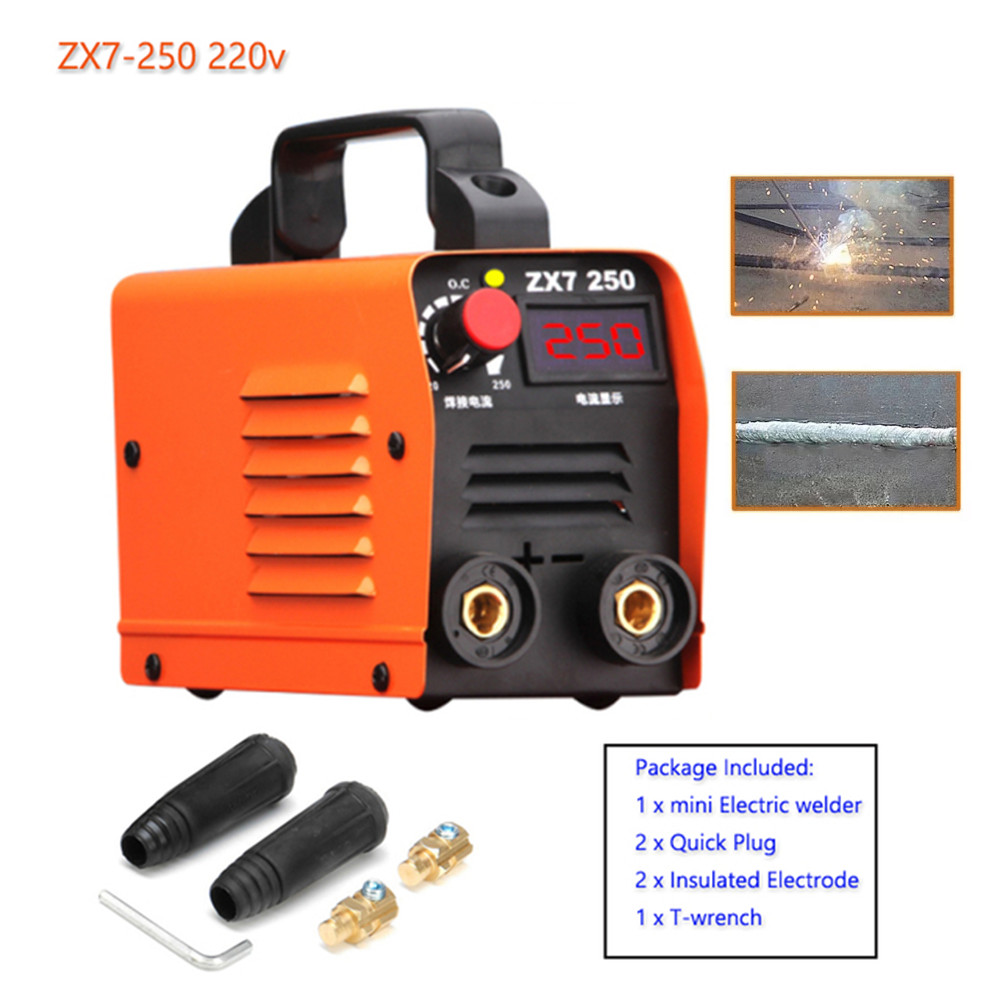 ZX7- 250 Mesin Las Busur Mini 220V IGBT DC Inverter Tukang Las Busur Portabel Tukang Las Listrik Gen