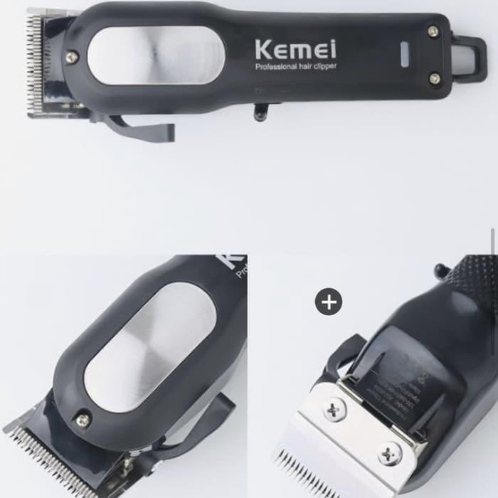 Kemei 2604 Alat Cukur Rambut Listrik Kemei 2604 Hitam Tanpa Kabel Km-2604 Rechargeable Clipper Mesin