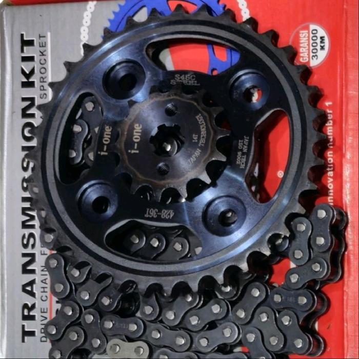 Bagus Gearset Supra X125/Gear Paket Supra X125/Gigi Tarik Supra X125/Paket Gir Rante Supra X125