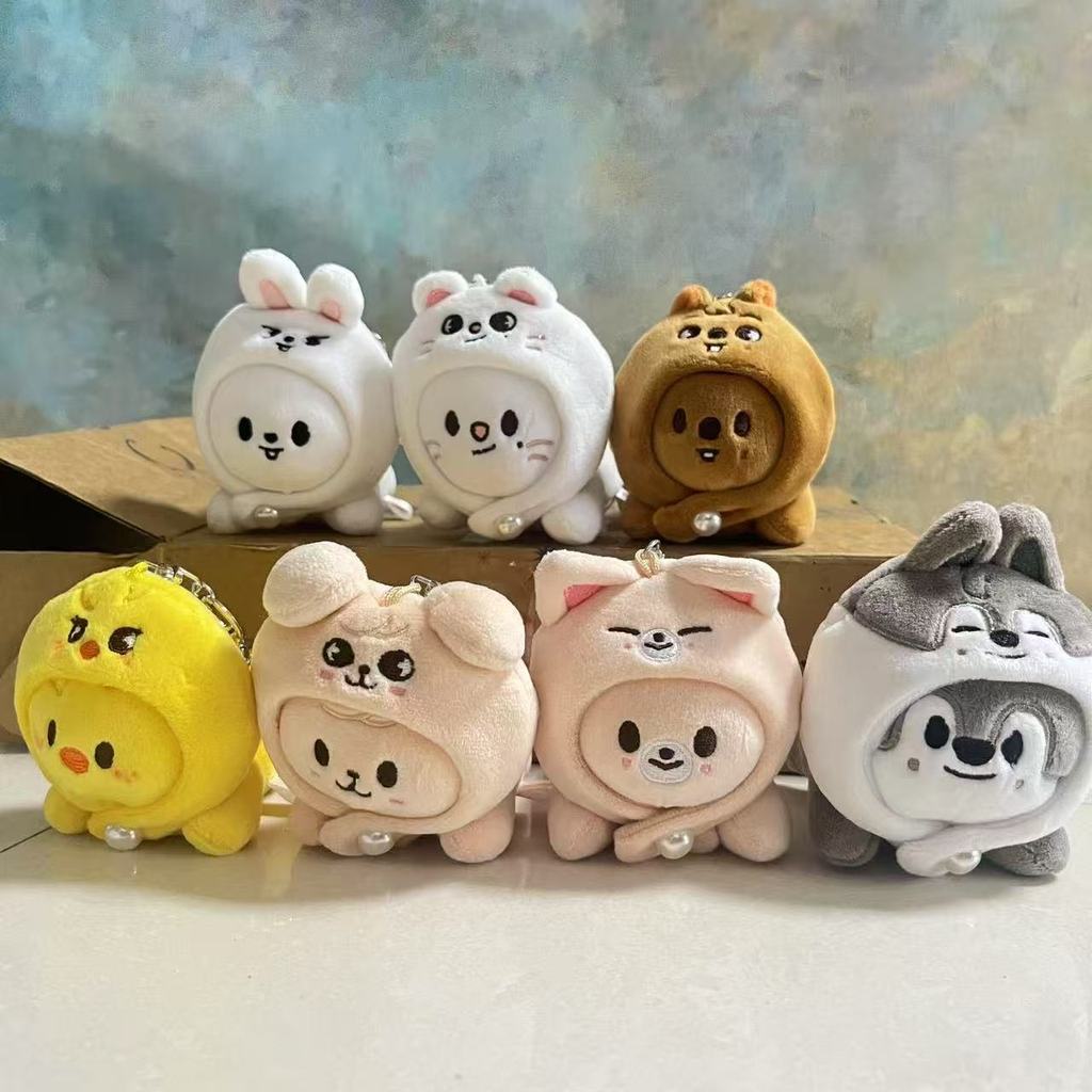 SKZOO Korean Seoul Idol Boy Plush Keychain Stray Kids Plush Toy Party Doll Official Same Style Fang