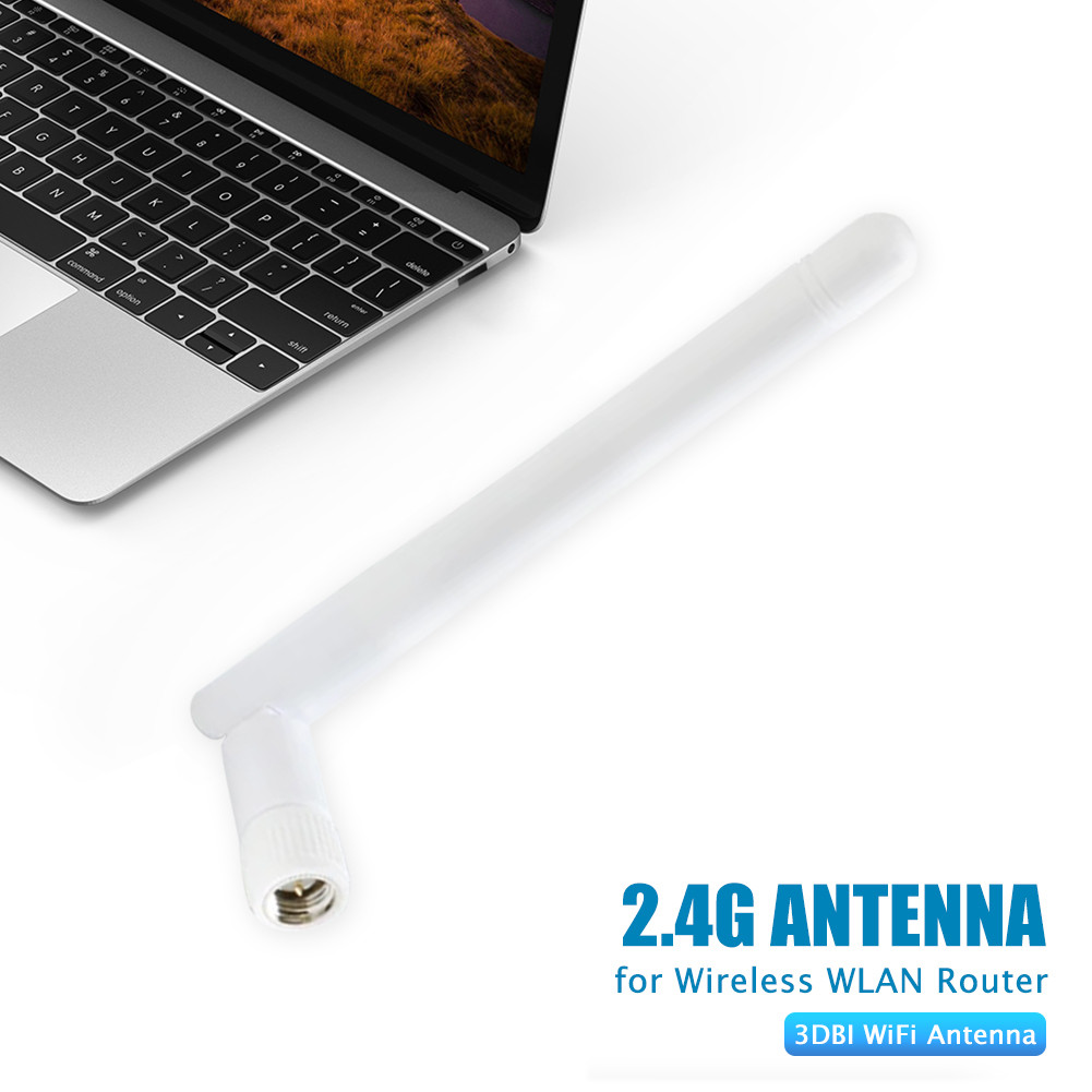 2.4G 3dBi Omni WIFI Antenna with SMA Male Plug Outdoor Aerial 5G Omni External WiFi Router Antenna