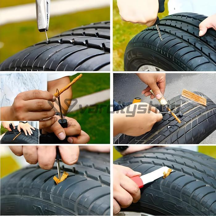 "New" F23 Alat Tambal Ban Tubeless Set Tubless Tambal Ban Mobil Ban Motor