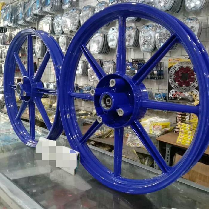 Pelek Recing Rossi Swan Palang 8 Yamaha Mx New Dd Uk 140/ 160-17 Biru