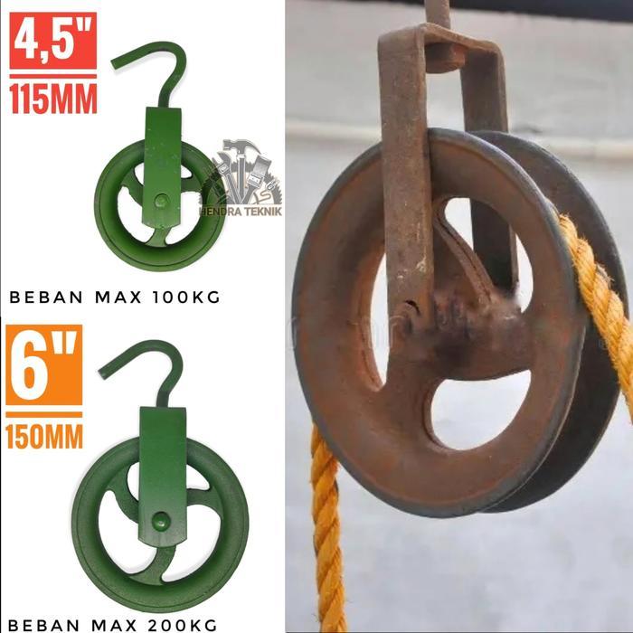 PROMO KEREKAN SUMUR COR 4,5" / 6" SUPER TEBAL KATROL BESI COR 115mm / 150mm KATROL TIMBA COR 100kg /