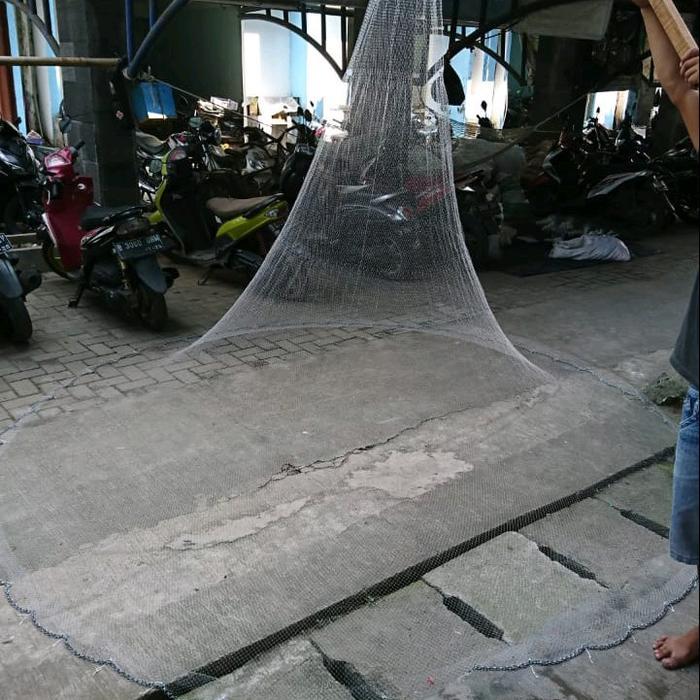 Jala Ikan, Jala Lempar 3 Meter Bahan Senar Siap Pakai, Jala Udang, Jala Sungai, Jala Kali