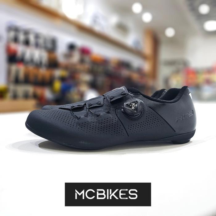 Sepatu Sepeda Shimano Road Bike Shoes Sh-Rc302 Wide - Black