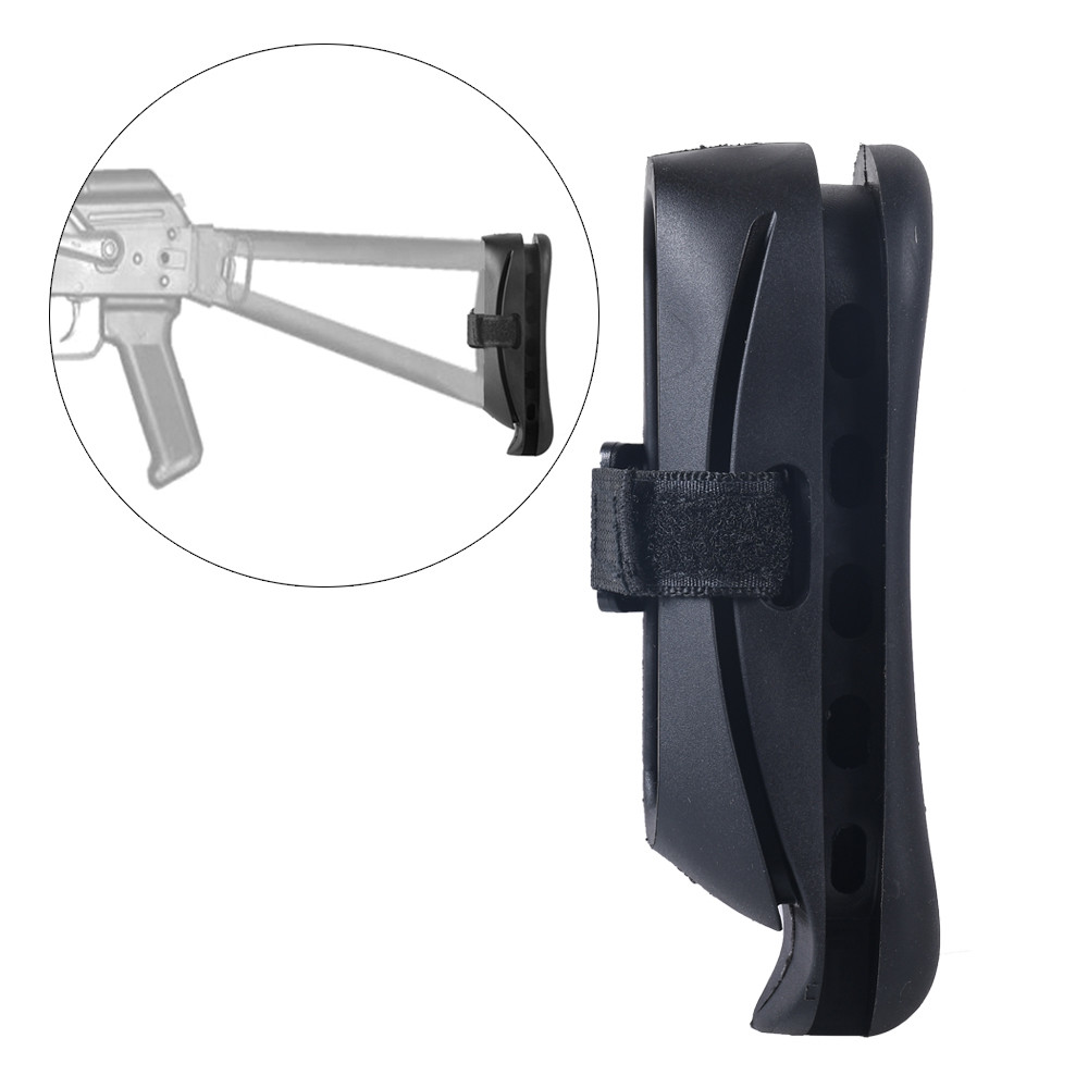 Tactical Airsoft Ak Stock Pad Shockproof Rubber Paintball Hunting Rifle Ak47 Buttstock Rear Cushion