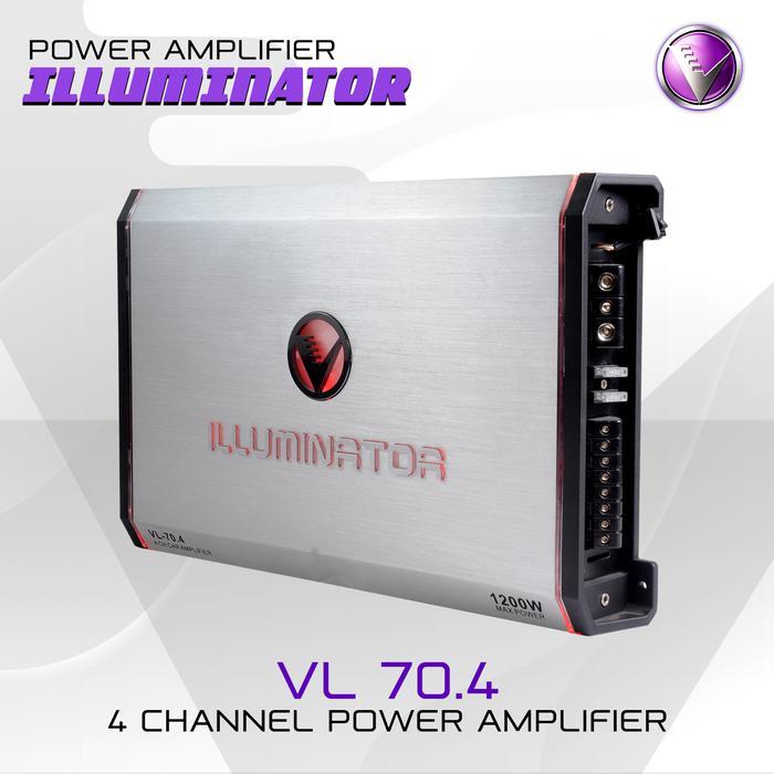 Power Amplifier 4 Channel Venom Illuminator Vl 70.4 Audio Mobil