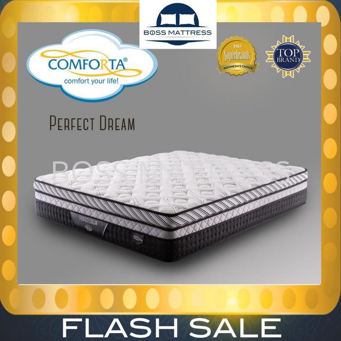 COMFORTA SpringBed PERFECT DREAM (Hanya KASUR ) 160 180 200 120 100 90 - Ukuran 90x200