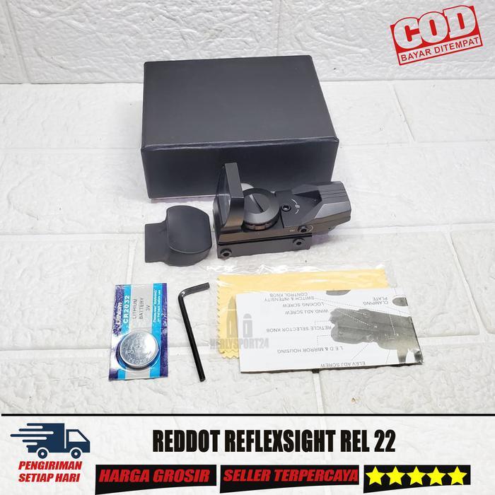 Red Dot Paser Ikan Reflexsight Rel 22 Tahan Getar Reddot Paser Ikan