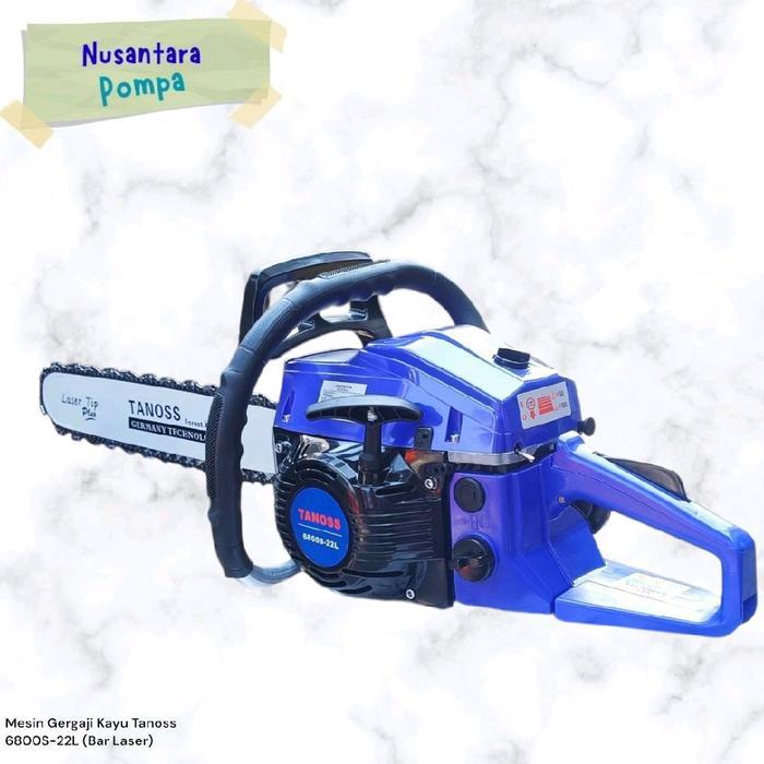 Mesin Gergaji Kayu Tanoss 6800S-22L (Bar Laser 22")