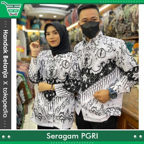 BAJU PGRI SERAGAM PNS/ASN WANITA BAHAN SEMI SUTRA