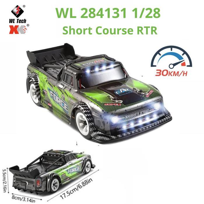 WL 284131 RC Car Drift 1/28 Metal Chassis Short Course RTR