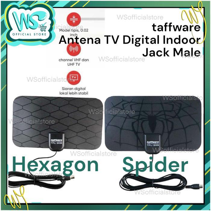 TAFFWARE ANTENA TV DIGITAL 4K HIGH GAIN 25DB - TFL-D139