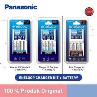 Panasonic Charger Kit Eneloop + Battery Rechargeable Eneloop Aa