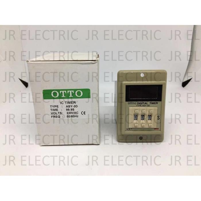 Otto Ic Timer Asy-3D 999S 99,9S 999M Sec / Min 220Vac