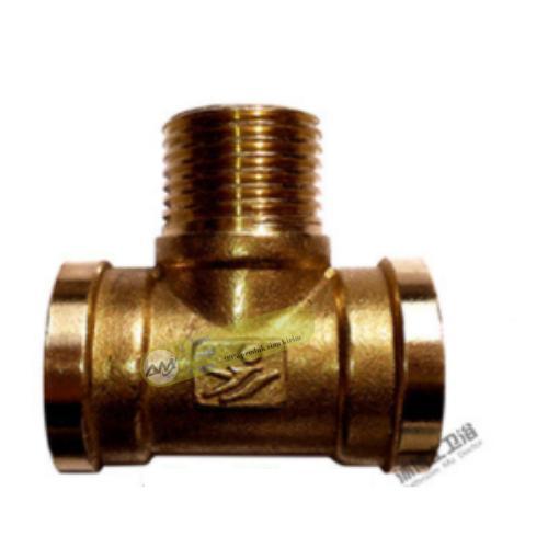 Tee T Copper Shower Pipa Fitting Drat Dalam Luar Dalam 1/2" Inch 110
