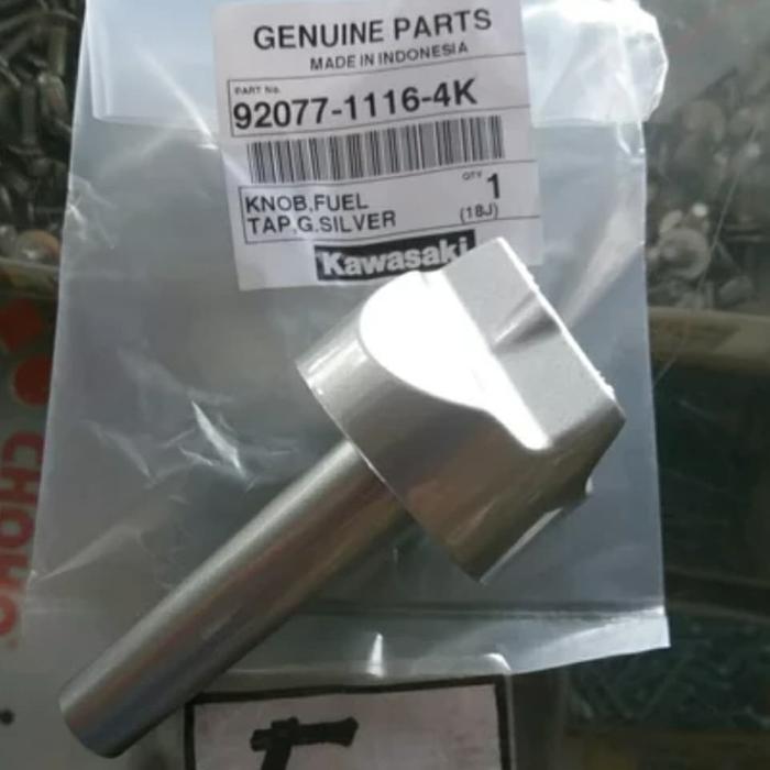 KNOB PUTERAN KRAN KERAN BENSIN KAWASAKI KAZE SILVER ORIGINAL KAWASAKI