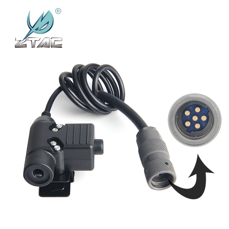 Z-TAC Tactical U94 PTT Fit PRC-152 Walkie-Talkie 2021 New Version G:2 Military Plug  For For TCA FCS