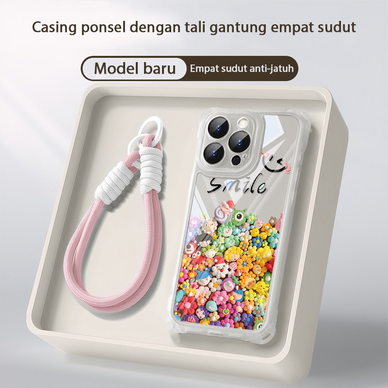 Aesthetic Lucu Flower Shockproof Case Oppo A5I Pro A6 Pro A5 2025 A5X A38 A60 A16 A18 A3 A3X Sjgs Te