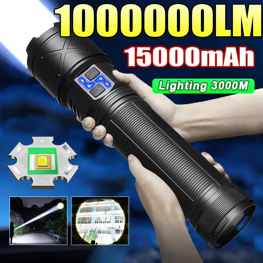 2025 New LED Flashlight - Super Bright USB Charging Zoom Flashlight - Tactical Flashlight for
