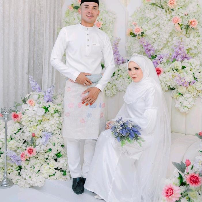 TERLARIS Baju Melayu Teluk Belaga Pria Terlaris Pakaian Akad Melayu Cekak Musang Bahan Balotelli