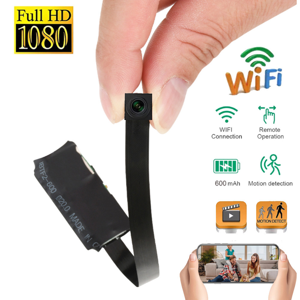 Mini HD 1080P DIY P2P Wifi Camera Wireless Remote viewing Webcam Video Recorder Motion Detection