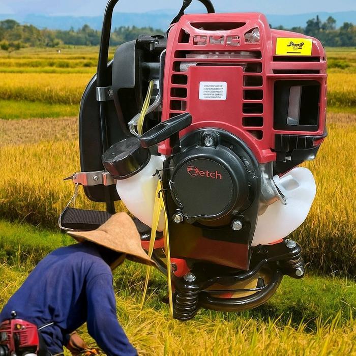 {Promo} Fetch Mesin Potong Rumput Bg435 4 Tak 37.7Cc Brush Cutter Gendong Bensin Murni Tenaga Kuat &