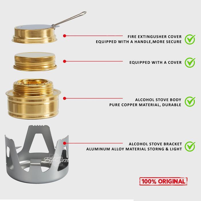 Kompor Spirtus Kompor Portable Camping Kompor Camping Ung Alat Masak Camping Kompor Spirtus