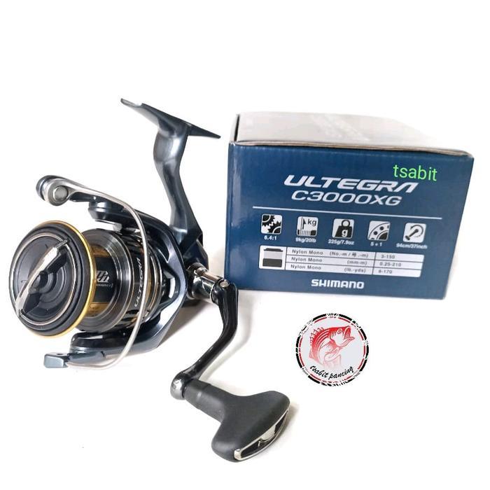 Reel shimano ultegra 2500hg C3000 C3000hg C3000xg - C3000xg, Black-Gold