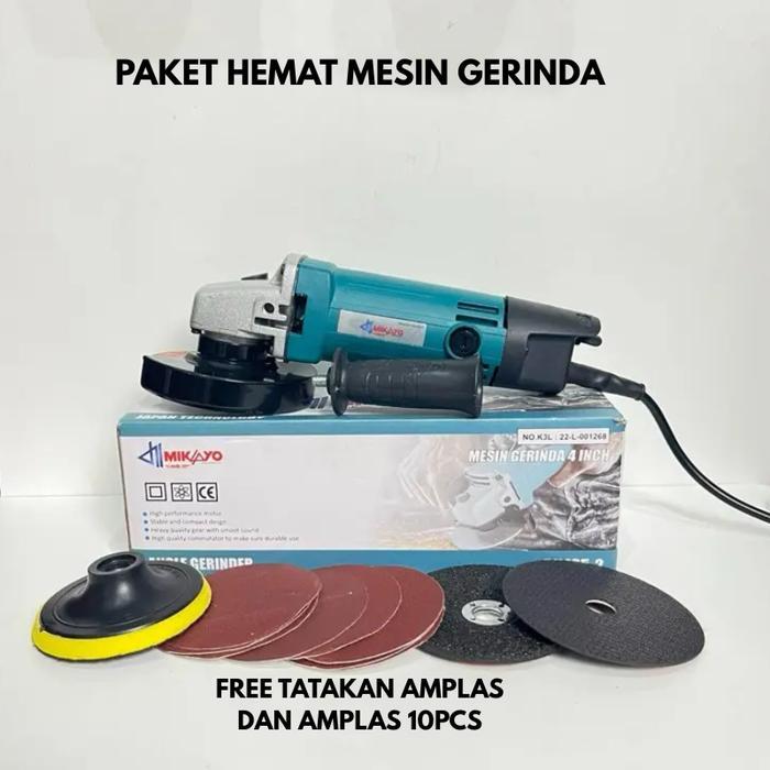 TERLARIS NEWW MIKAYO MESIN GERINDA TANGAN 4INC GERINDA low watt SELEPAN MESIN POTONG KERAMIK 4INC